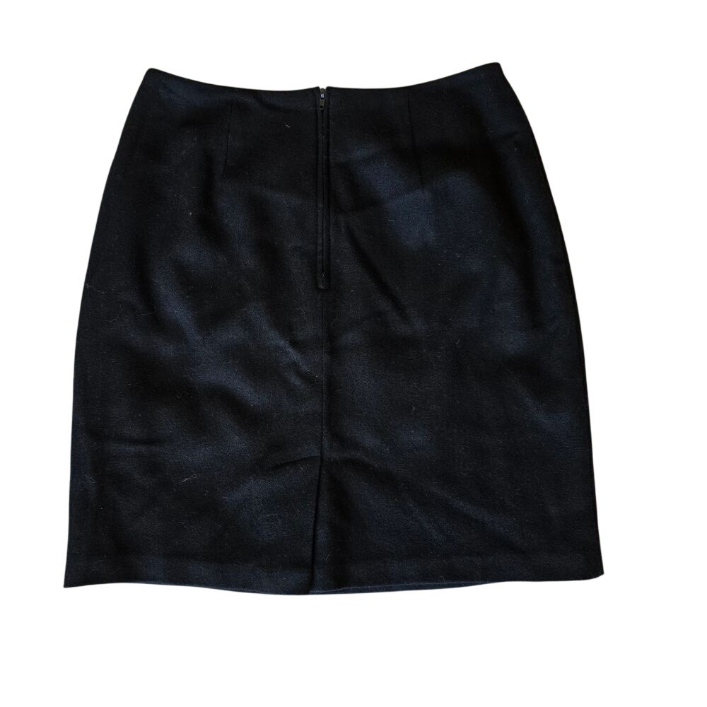 NYCC Womens  Black‎ Minil Skirt 100% Wool Size 8 Goth Preppy